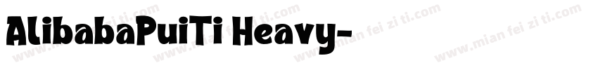 AlibabaPuiTi Heavy字体转换
